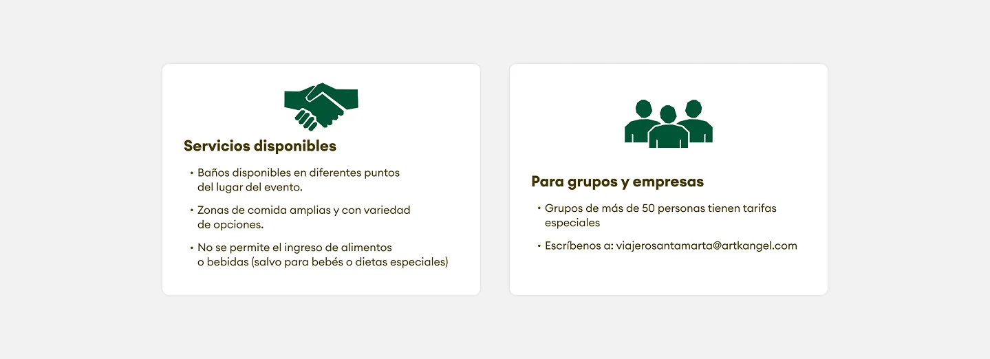 Servicios disponibles