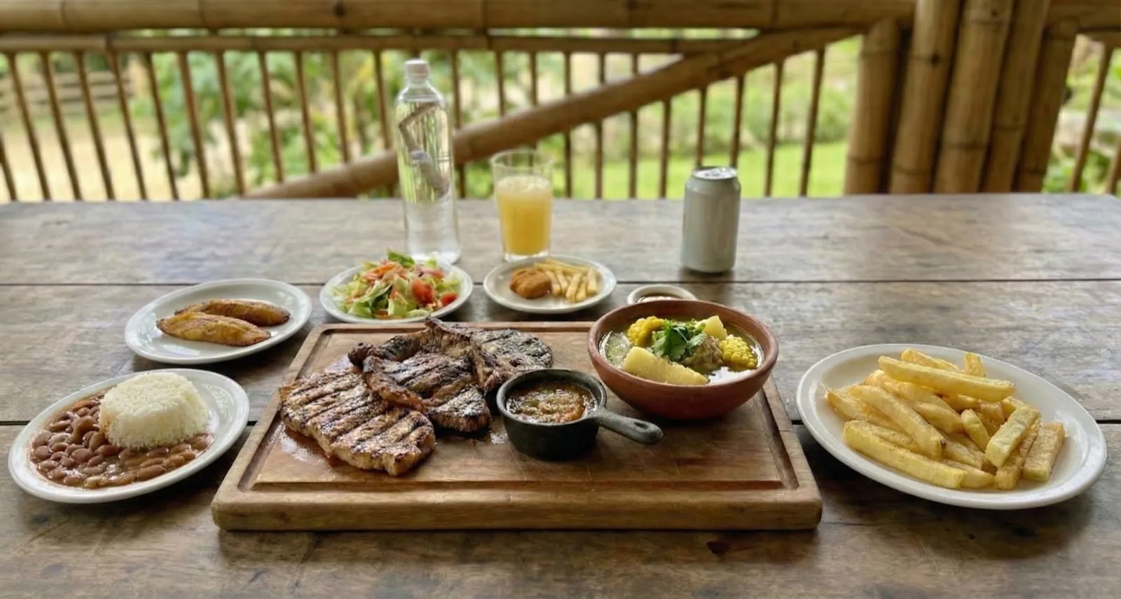 Porcy – Country sancocho and meat platter